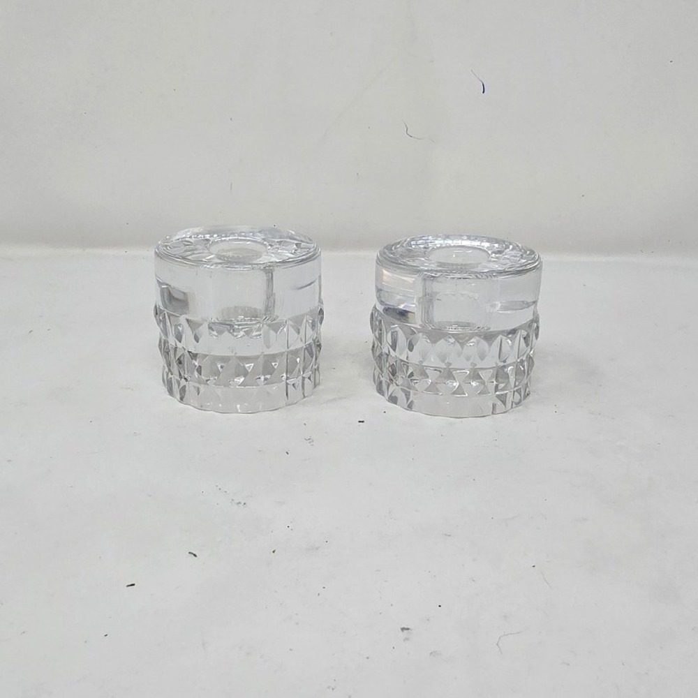 Vtg Orrefors crystal candle holder Ingeorg Lundin swedish "Silvia". 1957.